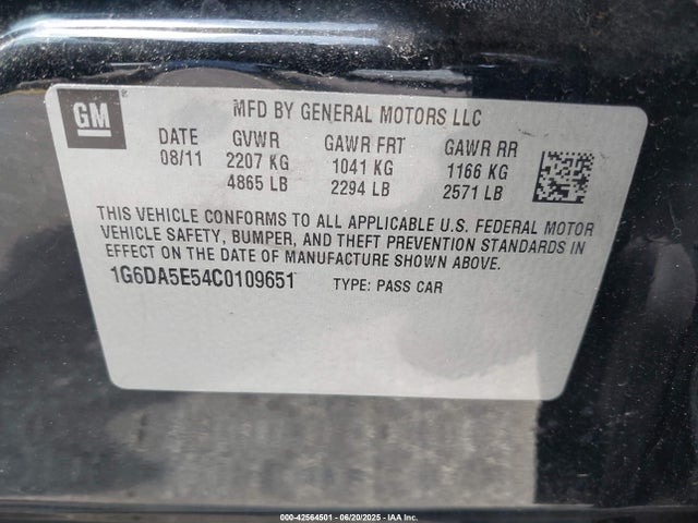2012 CADILLAC CTS 1G6DA5E54C0109651 Photo 8