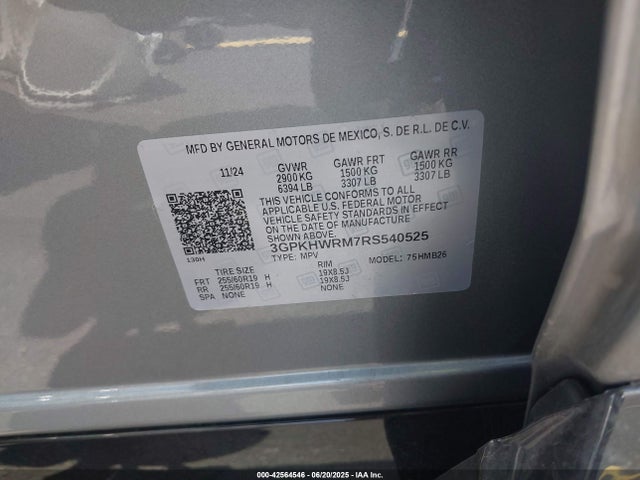 Honda x0b+ec5 2024 3GPKHWRM7RS540525 Image 9