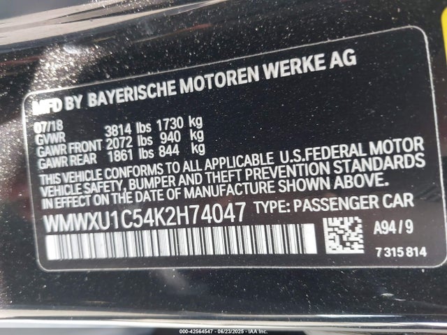 2019 MINI HARDTOP WMWXU1C54K2H74047 Photo 8