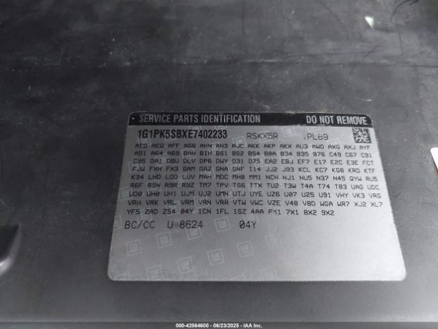 2014 CHEVROLET CRUZE 1G1PK5SBXE7402233 Photo 8