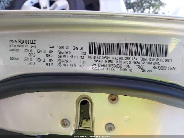 1C6RR7FG8FS648569 RAM 1500