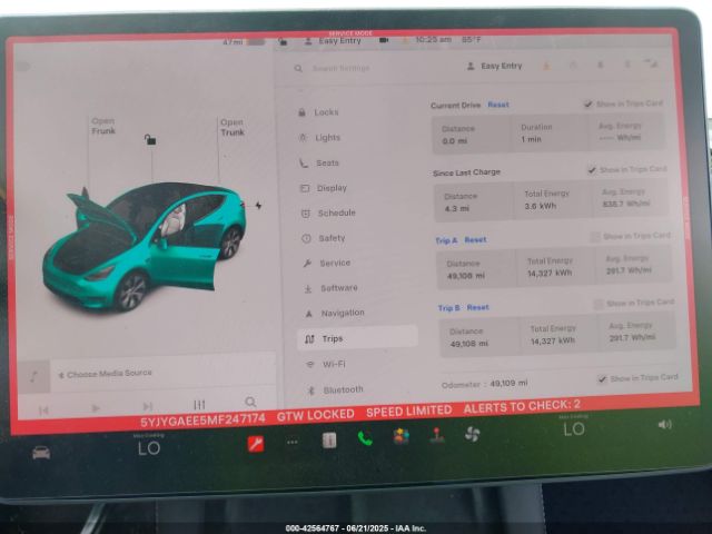 2021 TESLA MODEL Y 5YJYGAEE5MF247174 Photo 6