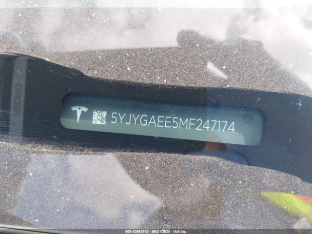 2021 TESLA MODEL Y 5YJYGAEE5MF247174 Photo 8