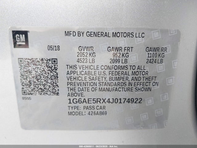 2018 CADILLAC ATS 1G6AE5RX4J0174922 Photo 8