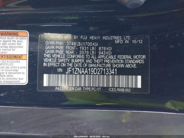 2013 SCION FR-S JF1ZNAA19D2713341 Photo 8