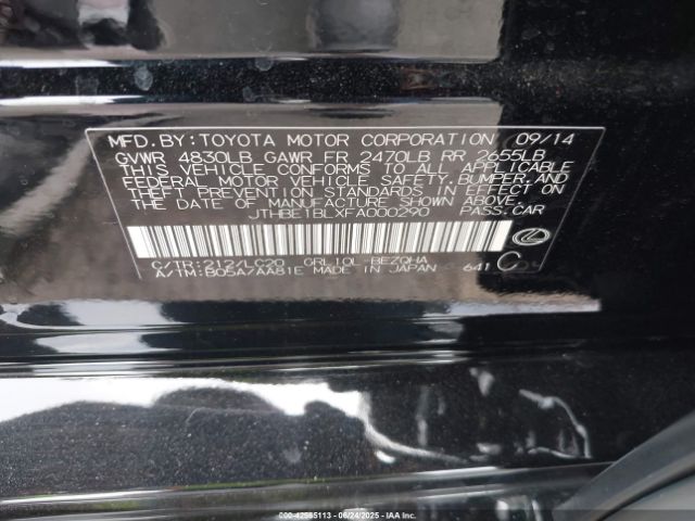 2015 LEXUS GS 350 JTHBE1BLXFA000290 Photo 8