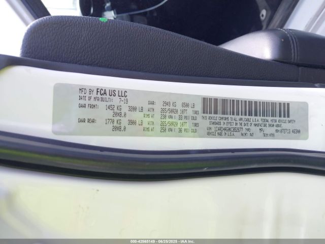 2019 DODGE DURANGO 1C4RDHAG0KC852677 Photo 8