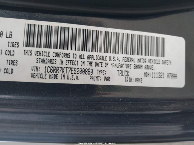 RAM 2014 2014 1C6RR7KT7ES200860 Image 9
