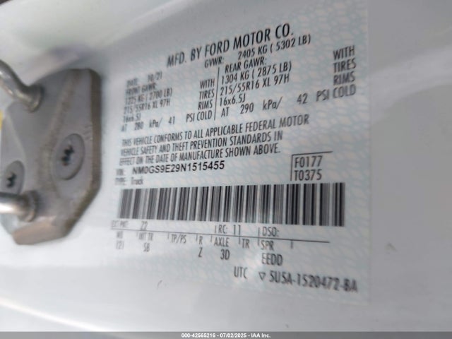 Ford gdi 2022 NM0GS9E29N1515455 Image 9