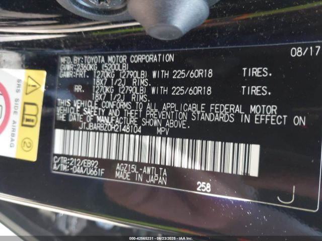 2017 LEXUS NX 200T JTJBARBZ0H2148104 Photo 8