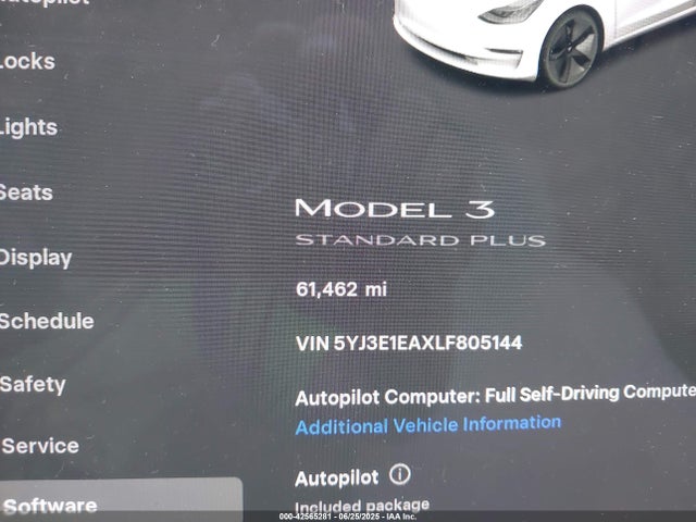 Tesla MODEL 3 2020 5YJ3E1EAXLF805144 Image 7