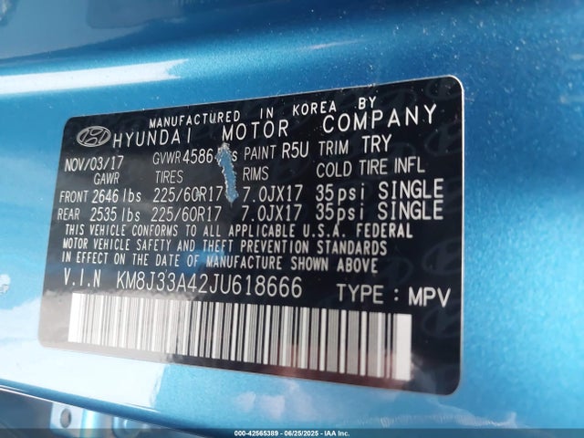 Hyundai gdi nu 2018 KM8J33A42JU618666 Image 9