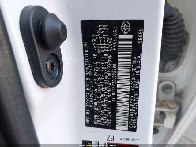 Toyota 2ar-fe 2014 4T1BF1FK2EU852898 Image 9