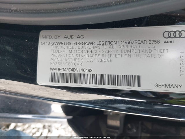 2013 AUDI A6 WAUHGAFC4DN146493 Photo 8