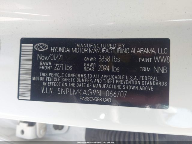 2022 HYUNDAI ELANTRA 5NPLM4AG9NH066707 Photo 8