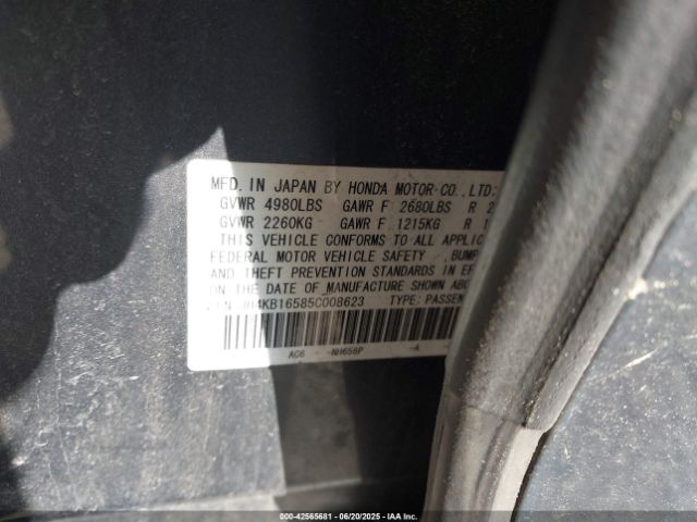 2005 ACURA RL JH4KB16585C008623 Photo 8