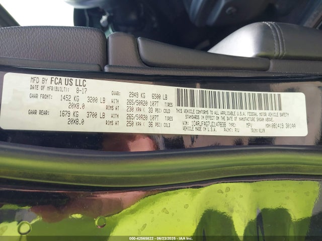 1C4RJFAG7JC147838 Jeep 2018