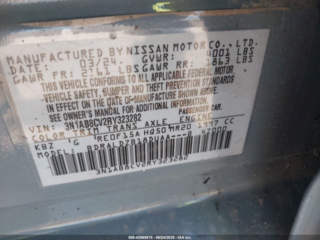 Nissan 2024 2024 3N1AB8CV2RY323282 Image 9