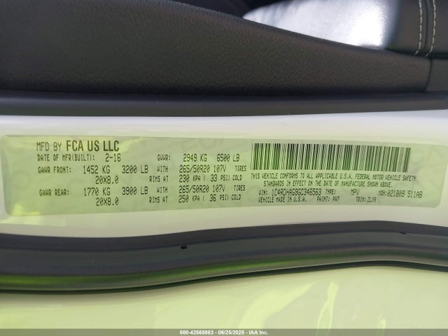 Dodge 2016 2016 1C4RDHAG9GC346563 Image 9