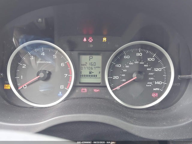 JF2SJABC5GH476213 Subaru naturally aspirated u5
