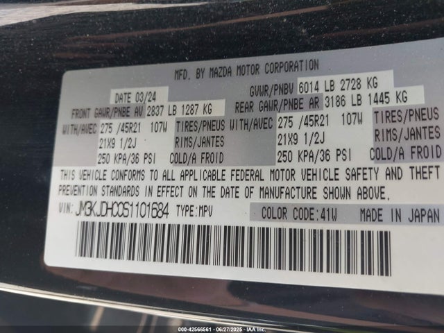 JM3KJDHC0S1101684 Mazda h3 high power