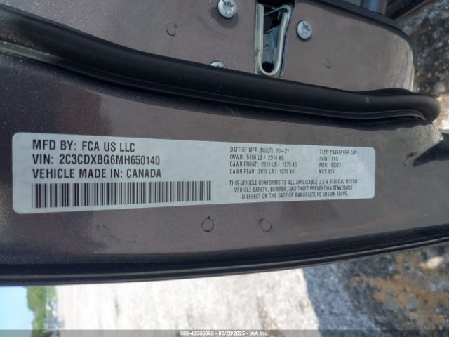 2021 DODGE CHARGER 2C3CDXBG6MH650140 Photo 8