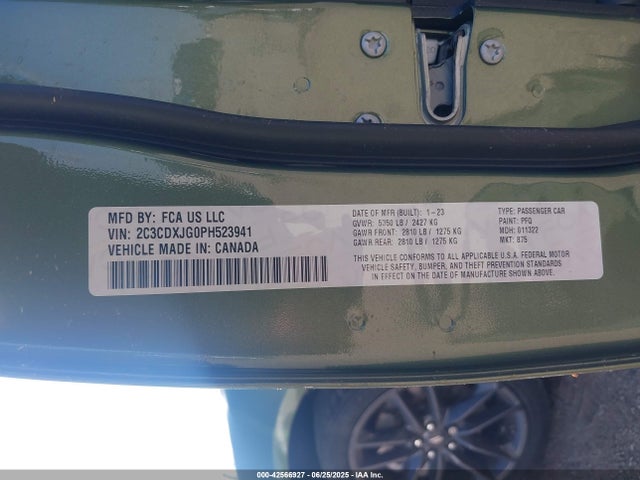 Dodge Charger 2023 2C3CDXJG0PH523941 Image 9