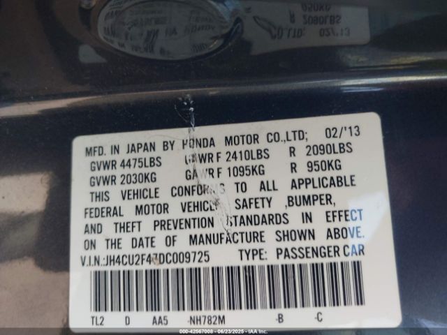 2013 ACURA TSX JH4CU2F47DC009725 Photo 8