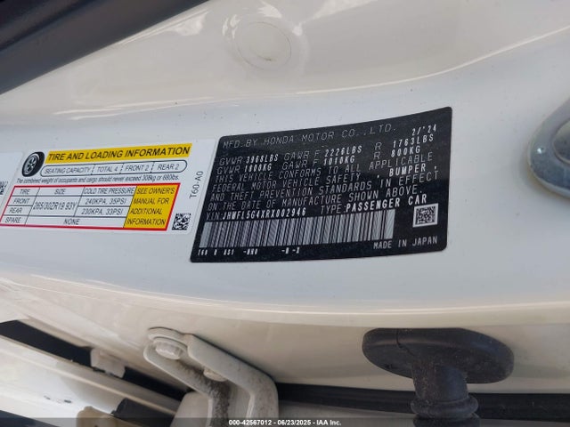 Honda k20c1 2024 JHMFL5G4XRX002946 Image 9