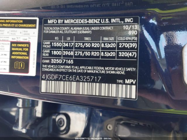 4JGDF7CE6EA325717 Mercedes-Benz Gl-Class
