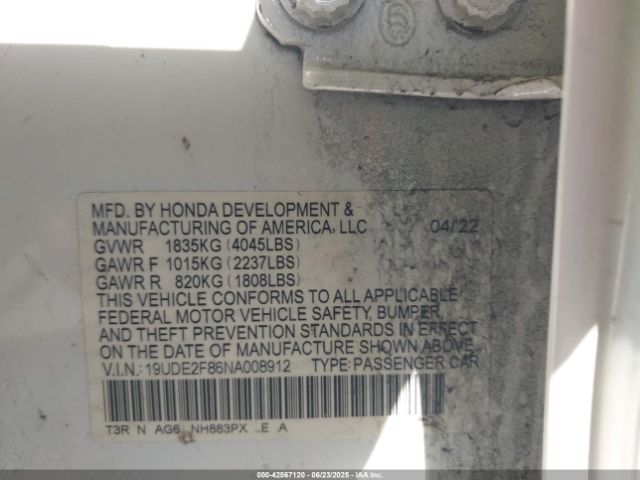 2022 ACURA ILX 19UDE2F86NA008912 Photo 8