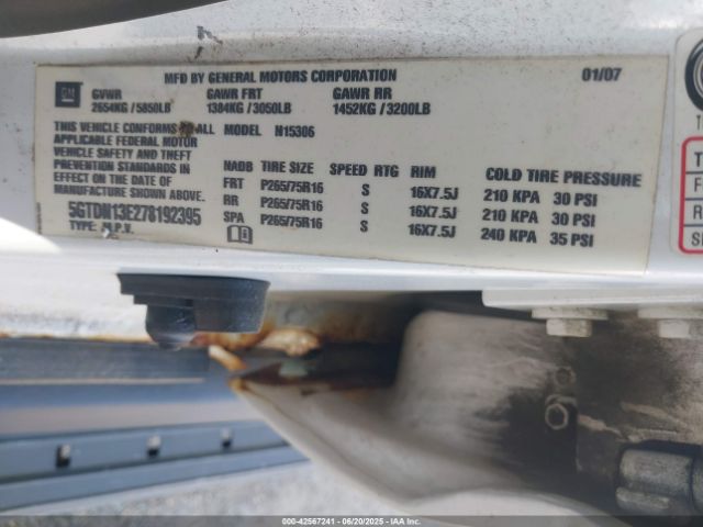 2007 HUMMER H3 SUV 5GTDN13E278192395 Photo 8