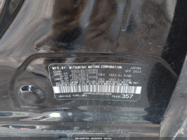 2024 MITSUBISHI OUTLANDER SPORT JA4ARUAU5RU001826 Photo 8