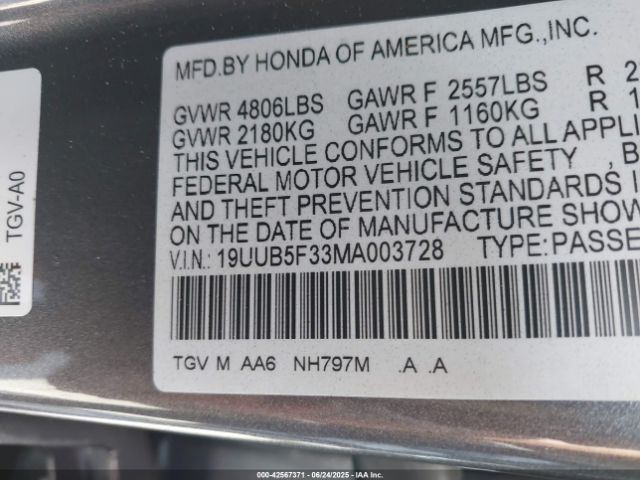 2021 ACURA TLX 19UUB5F33MA003728 Photo 8