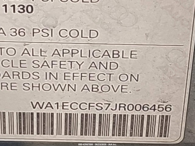2018 AUDI Q3 WA1ECCFS7JR006456 Photo 8