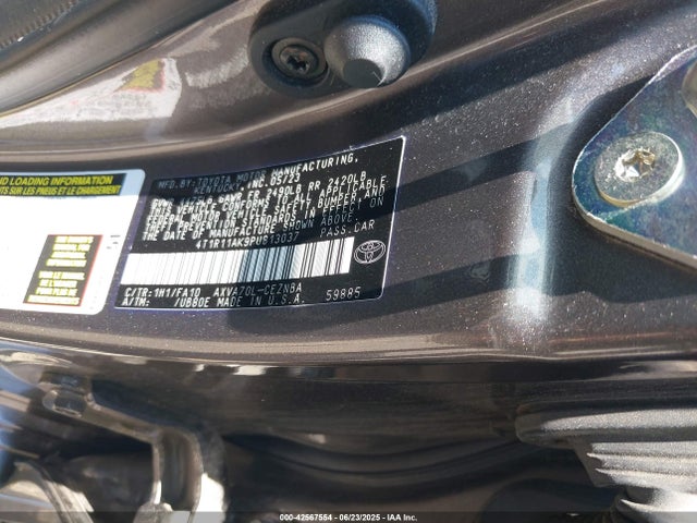 4T1R11AK9PU813037 Toyota a25a-fks