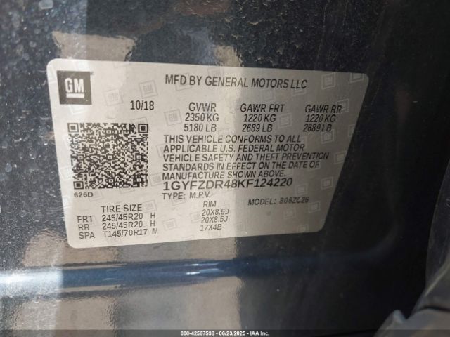 2019 CADILLAC XT4 1GYFZDR48KF124220 Photo 8