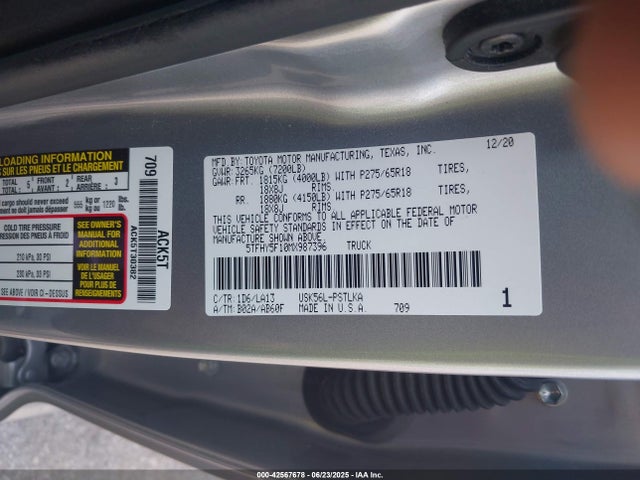 Toyota 3ur-fe 2021 5TFHY5F10MX987396 Image 9