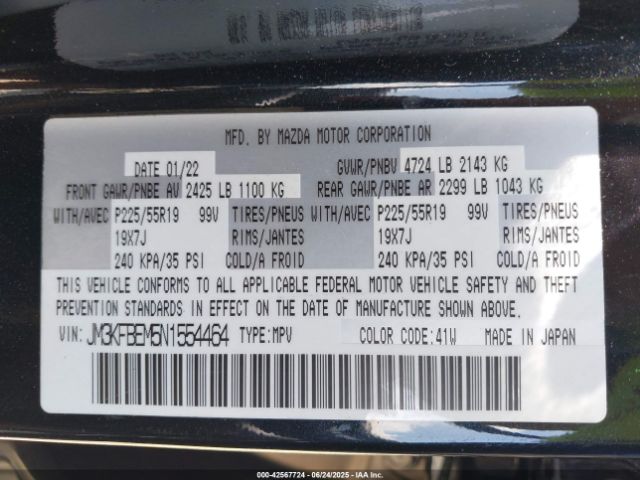 2022 MAZDA CX-5 JM3KFBEM5N1554464 Photo 8