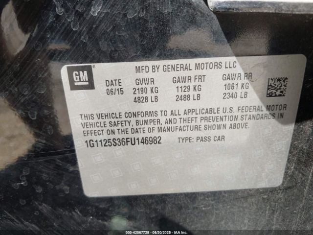 1G1125S36FU146982 Chevrolet lfx