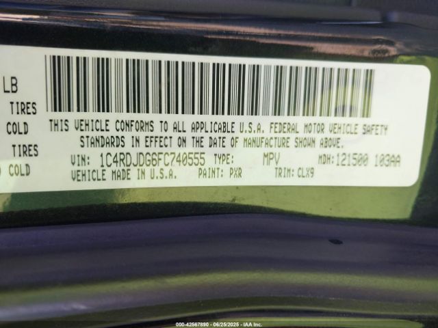 2015 DODGE DURANGO 1C4RDJDG6FC740555 Photo 8