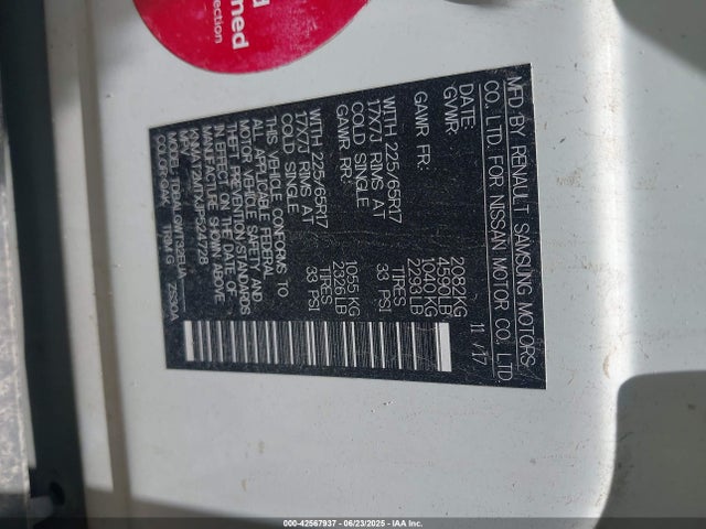 KNMAT2MTXJP524728 Nissan Rogue