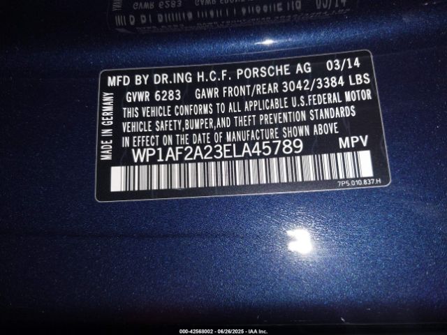 2014 PORSCHE CAYENNE WP1AF2A23ELA45789 Photo 8