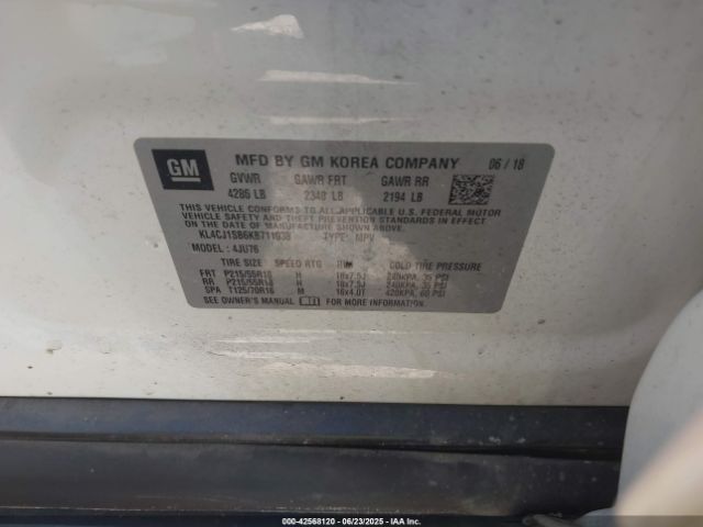 2019 BUICK ENCORE KL4CJ1SB6KB711038 Photo 8
