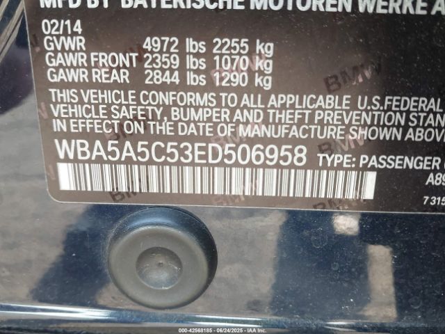 2014 BMW 528I WBA5A5C53ED506958 Photo 8