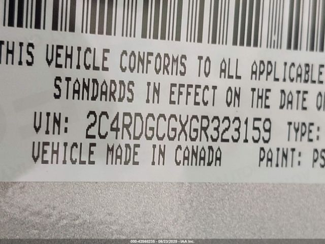 2016 DODGE GRAND CARAVAN 2C4RDGCGXGR323159 Photo 8