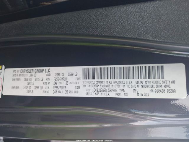 2013 JEEP WRANGLER UNLIMITED 1C4BJWEG8DL592007 Photo 8