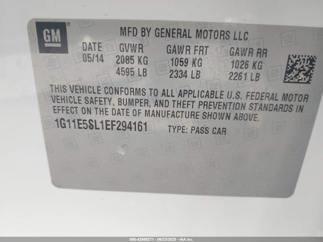 Chevrolet lkw 2014 1G11E5SL1EF294161 Image 9