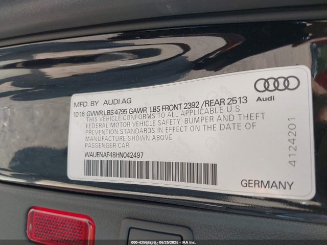 2017 AUDI A4 WAUENAF48HN042497 Photo 8