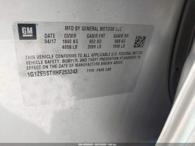 1G1ZE5ST8HF253243 Chevrolet lfv - di: direct injection, vvt: variable valve timing, gen 1
